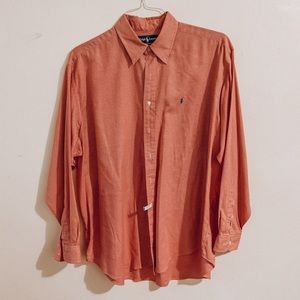 Men’s Ralph Lauren | Light Red Button Up | XL